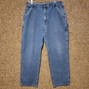 Carhartt Carpenter Jeans Mens 34x29 Denim Jeans Dungaree Fit